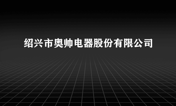 绍兴市奥帅电器股份有限公司