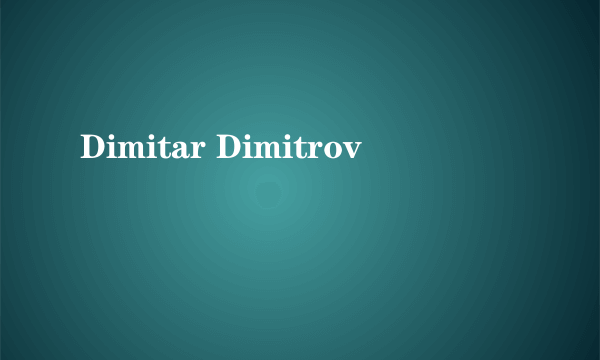 Dimitar Dimitrov