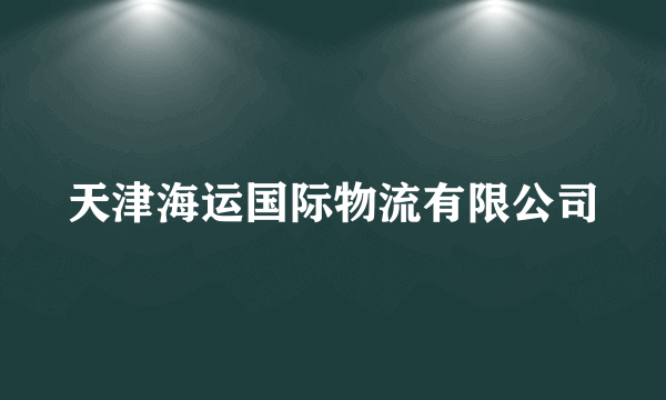 天津海运国际物流有限公司