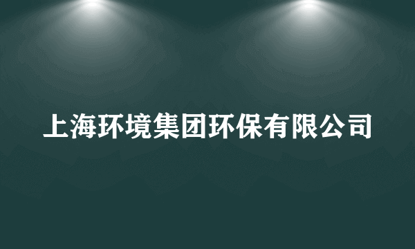 上海环境集团环保有限公司