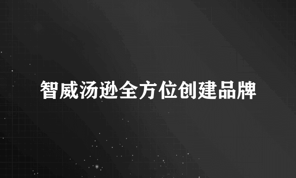 智威汤逊全方位创建品牌