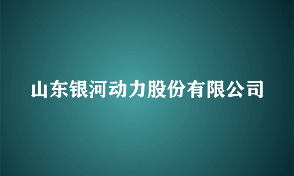 山东银河动力股份有限公司