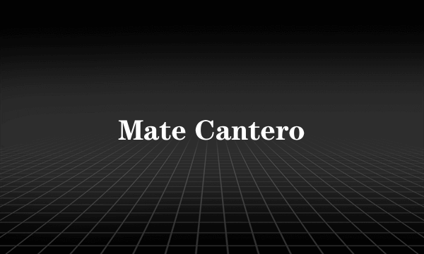 Mate Cantero