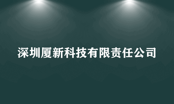 深圳厦新科技有限责任公司