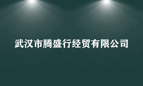 武汉市腾盛行经贸有限公司