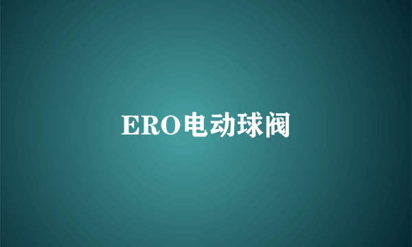 ERO电动球阀