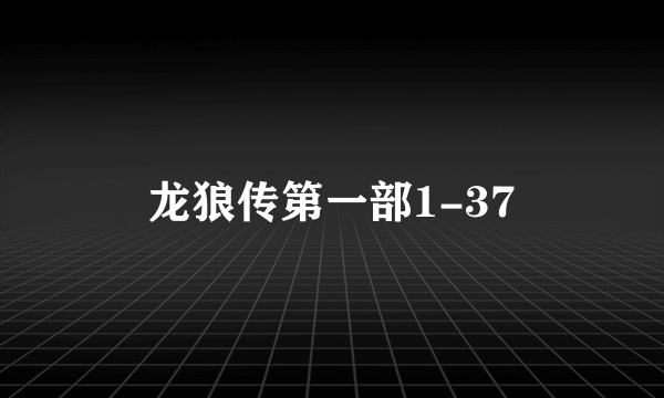 龙狼传第一部1-37