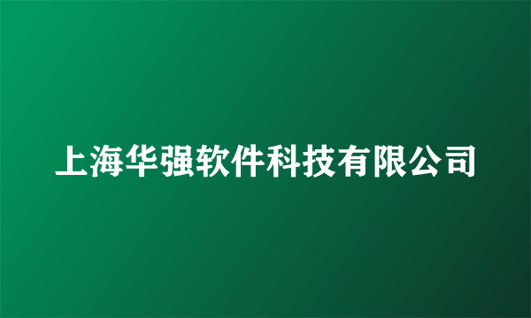 上海华强软件科技有限公司