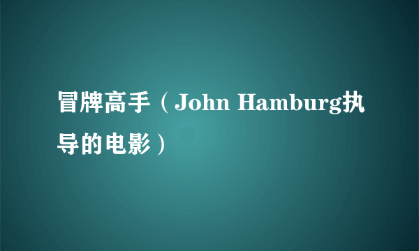 冒牌高手（John Hamburg执导的电影）