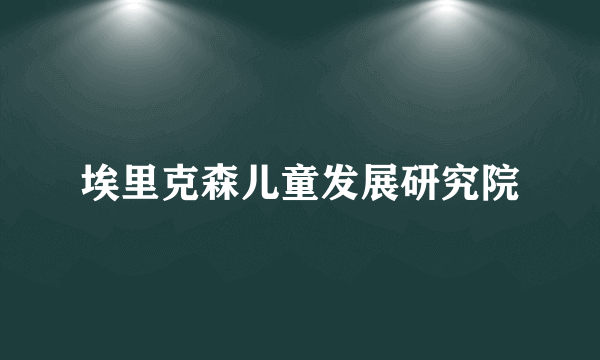 埃里克森儿童发展研究院