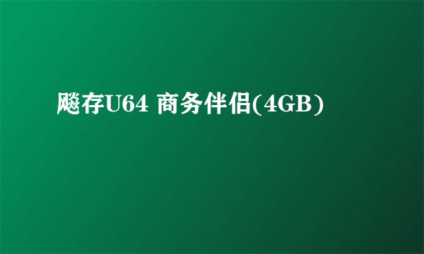 飚存U64 商务伴侣(4GB)