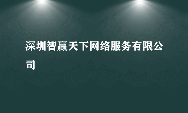 深圳智赢天下网络服务有限公司