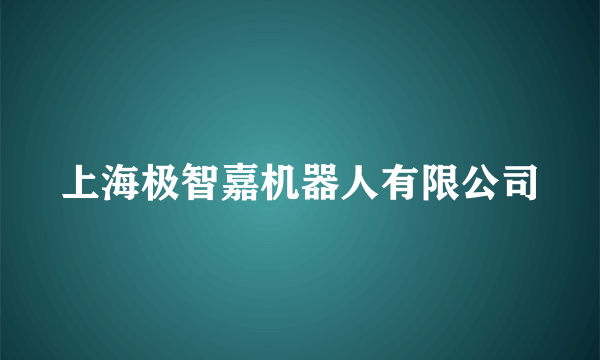 上海极智嘉机器人有限公司