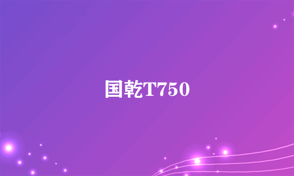 国乾T750