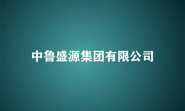 中鲁盛源集团有限公司