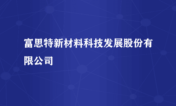 富思特新材料科技发展股份有限公司