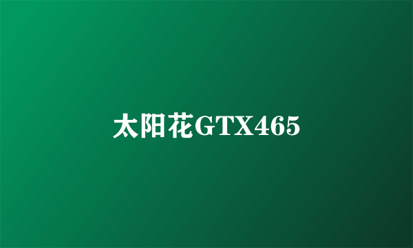 太阳花GTX465