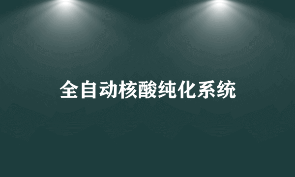 全自动核酸纯化系统