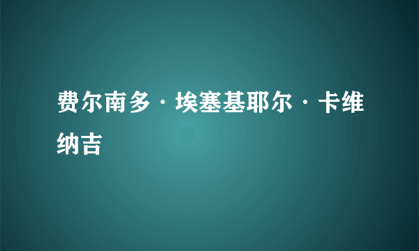 费尔南多·埃塞基耶尔·卡维纳吉