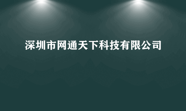 深圳市网通天下科技有限公司