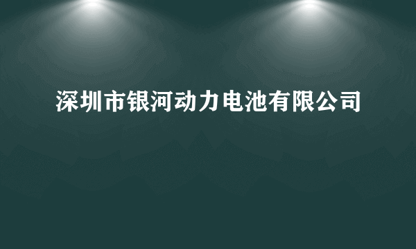 深圳市银河动力电池有限公司