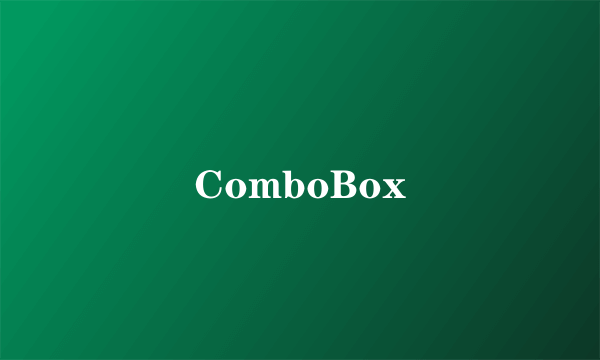 ComboBox