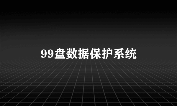 99盘数据保护系统