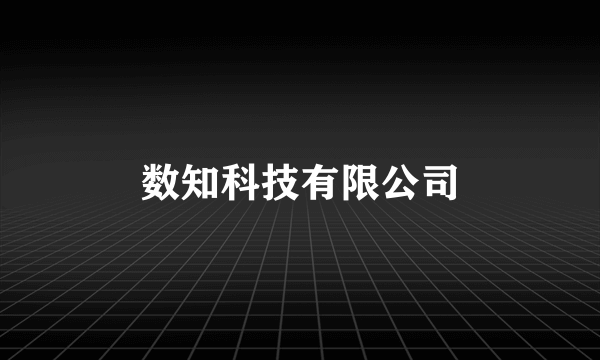 数知科技有限公司