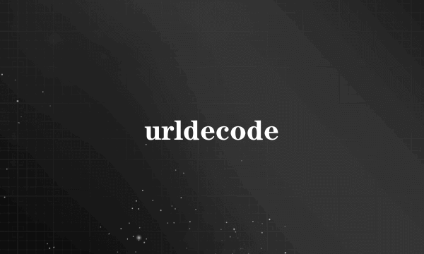 urldecode