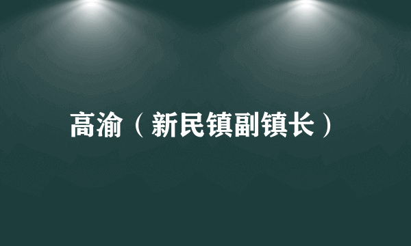 高渝（新民镇副镇长）