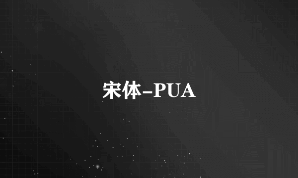 宋体-PUA