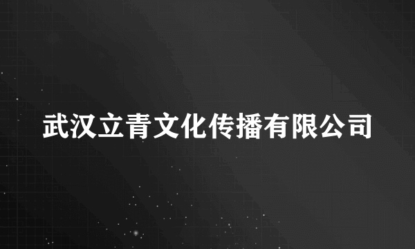 武汉立青文化传播有限公司