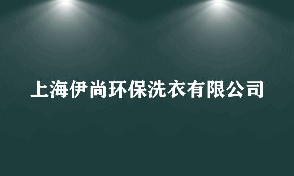 上海伊尚环保洗衣有限公司