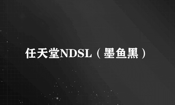 任天堂NDSL（墨鱼黑）