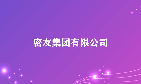 密友集团有限公司