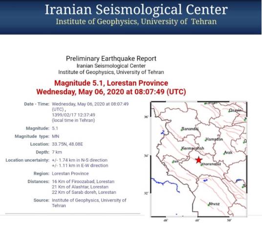 5·6伊朗洛雷斯坦地震