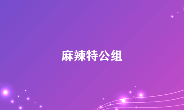 麻辣特公组