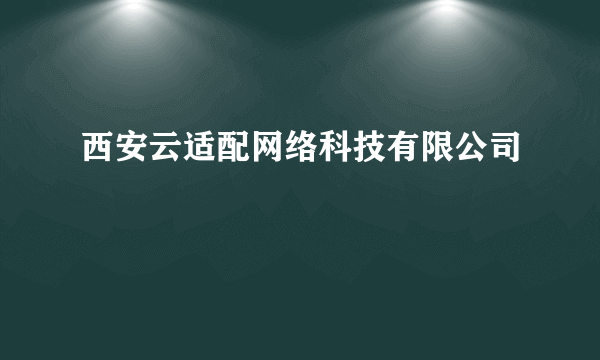 西安云适配网络科技有限公司