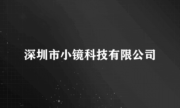 深圳市小镜科技有限公司