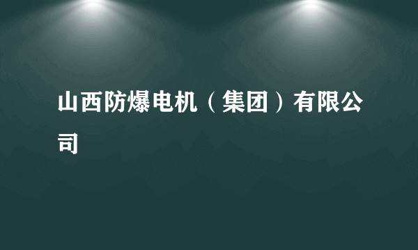 山西防爆电机（集团）有限公司