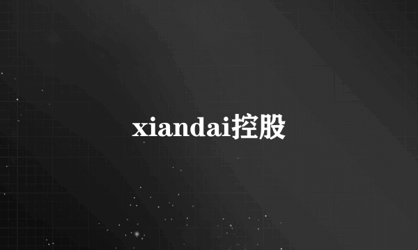 xiandai控股