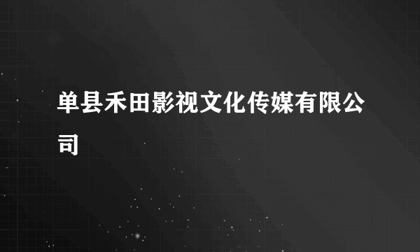 单县禾田影视文化传媒有限公司