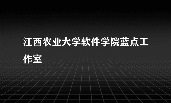 江西农业大学软件学院蓝点工作室