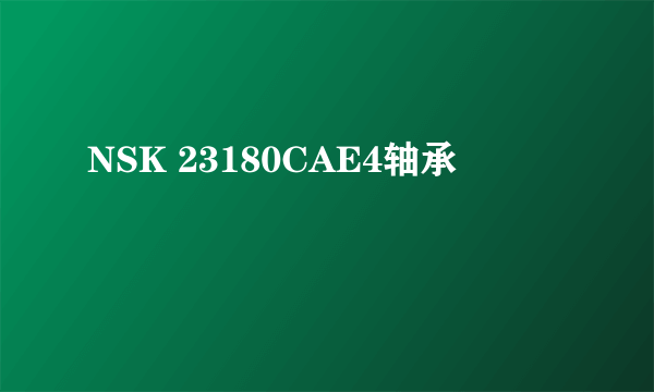 NSK 23180CAE4轴承