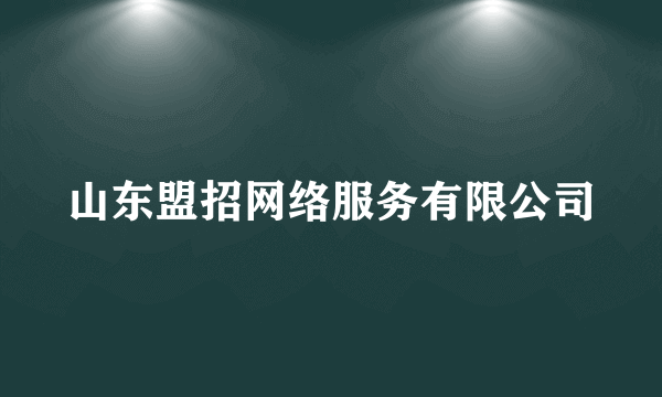 山东盟招网络服务有限公司