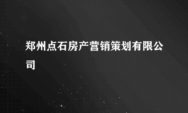 郑州点石房产营销策划有限公司