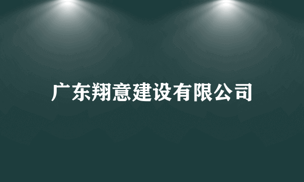 广东翔意建设有限公司