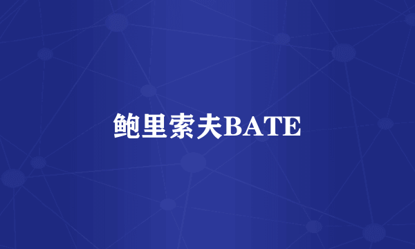 鲍里索夫BATE