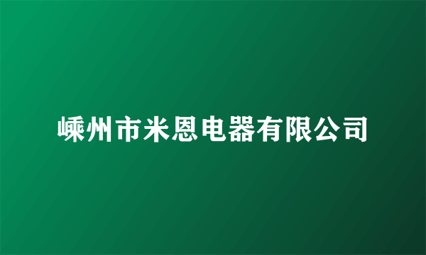 嵊州市米恩电器有限公司