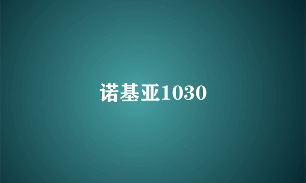 诺基亚1030